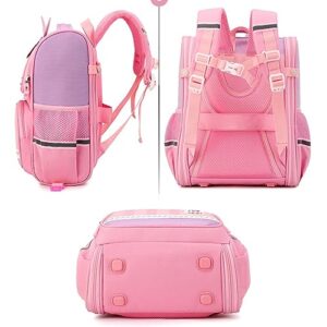 HAPIKI Kawaii Backpack with Cute Accessories 15.6 Inch Laptop Anti-Theft Travel Aesthetic New Semester Gifts Bag (pink,Medium(25 Liter))