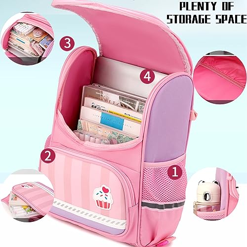 HAPIKI Kawaii Backpack with Cute Accessories 15.6 Inch Laptop Anti-Theft Travel Aesthetic New Semester Gifts Bag (pink,Medium(25 Liter))