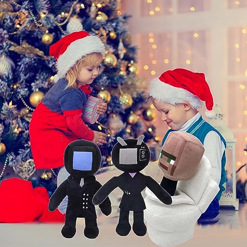 VAKUUM TV Man/Tv-Woman Man Toy, Audio Plush Toys, Speakerman Bosses Doll Toys, Skibidi Toilet Toy, Titan Speaker Man Plush, Camera Man Toy Plush, Skibidi Toilet Man Plushie (Color:Women tv Man)