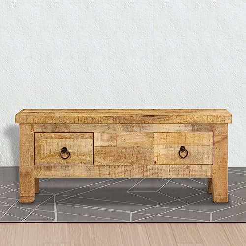 BUKSCYJS Coffee Table,Elevating Coffee Table, Adjustable Storage Coffee Table Suitable for Living Room, Office, Balcony, Family Living Room 35.4"X17.7"X13.8" Solid Mango Wood