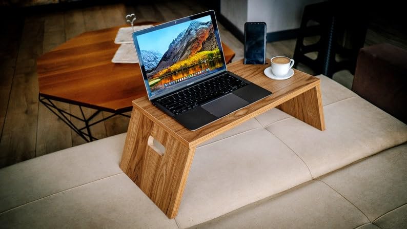 Laptop Stand, Foldable Bed Tray, Wooden Gift, Portable Foldable Tour Table, Breakfast Serving Tray, Multifunctional Coffee Table,Home GiftSCR