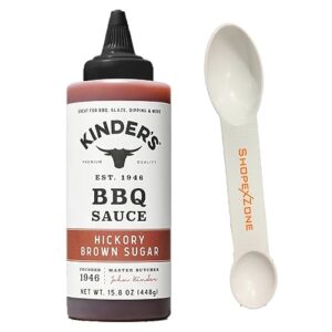 kinders bbq sauce hickory brown sugar bundle with shopexzone spoon tsp tbsp dual measuring spoon and bbq glaze dipping sauce gluten free 15.8 oz