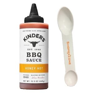 kinders bbq sauce honey hot bundle with shopexzone spoon tsp tbsp dual measuring spoon and bbq glaze dipping sauce gluten free 15.5 oz