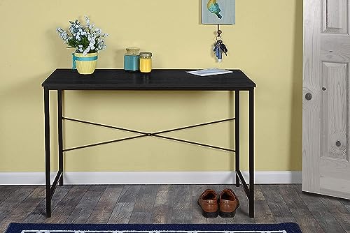 ENGERIO Computer Desk Home Office Desk Writing Study Table Modern Simple Style Laptop Table Study Writing Desk for Home Office Table Workstation (Black)