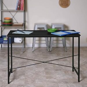 ENGERIO Computer Desk Home Office Desk Writing Study Table Modern Simple Style Laptop Table Study Writing Desk for Home Office Table Workstation (Black)