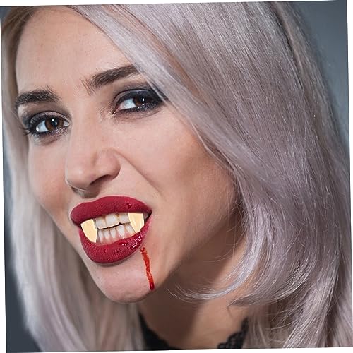 Vampire Fangs 9 Pairs Vampires Scarecrow Different Party Pellets Artificial Chic Bulk Up Denture Toy Mm+ Adult Werewolf Prop Supplies- Accessories Masquerade Ball Cosplay Alt