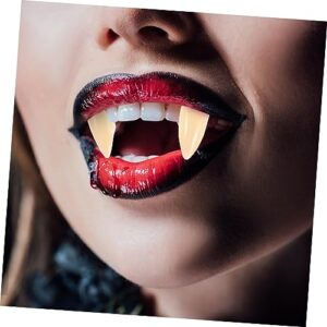 Vampire Fangs 9 Pairs Vampires Scarecrow Different Party Pellets Artificial Chic Bulk Up Denture Toy Mm+ Adult Werewolf Prop Supplies- Accessories Masquerade Ball Cosplay Alt