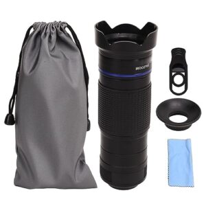 Phone Telescope Lens, HD Phone Zoom Lens Portable Clip on Design Coated Lens for Travel