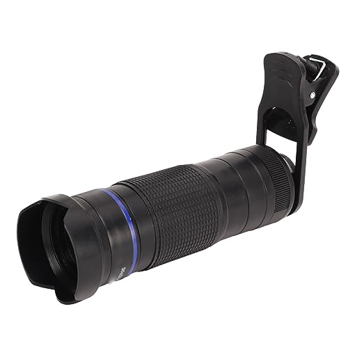 Phone Telescope Lens, HD Phone Zoom Lens Portable Clip on Design Coated Lens for Travel