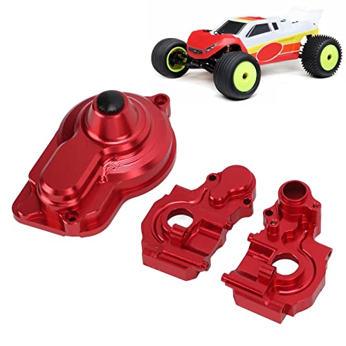 PenRux RC Rear Main Gear Cover, Durable Practical Rear Gear Box Housing Cover High Accuracy Lightweight for 1/18 RC Car (Red)