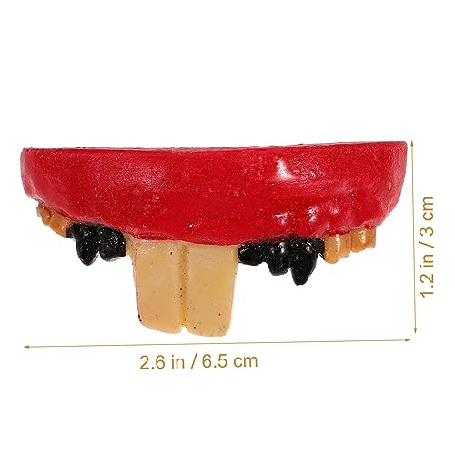 COHEALI Halloween Decor Halloween dentures Decor Fake Teeth Funny Fake dentures Cosplay Teeth Ugly Teeth Funny Teeth Pranking Props Fake Teeth for Halloween Plastic Clothing Fake Props