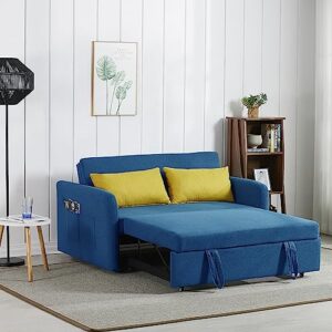 Modern Napping Futon Sofa Daybed Loveseat,2 Seaters Love Seat Convertible Sleeper Couch Bed for Home Apartment Office Small Space Living Room Furniture Sets