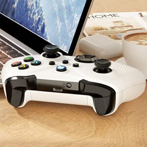 Dinosoo Wireless Controller for Xbox Series X/S/Xbox One/Xbox One S/One X, Compatible with Android/PC Windows 10/11, Built-in Dual Vibration TURBO Function 3.5mm Headphone Jack Macro Function White