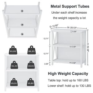 FATORRI 6 Cube Storage Organizer Bookshelf and Small Bookcase for Home Office (White Oak)