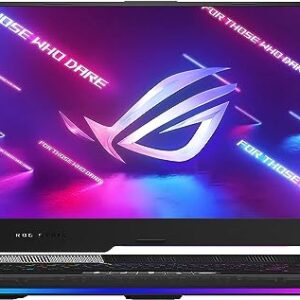 ASUS ROG Strix Scar 15 15.6” QHD 240Hz Gaming Laptop, Intel Core i9 12900H, 16GB DDR5, 1TB SSD, NVIDIA GeForce RTX 3070 Ti, Per-Key RGB Keyboard, Wi-Fi 6E, Bluetooth, Black, Win 11, 32GB USB Card