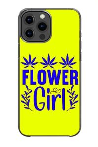 flower girl funny sarcastic stoner pattern art design anti-fall and shockproof gift iphone case (iphone 12 mini)