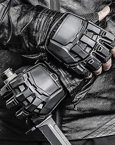 MFCT Tactical Techwear Gloves for Men (Black1, Large)