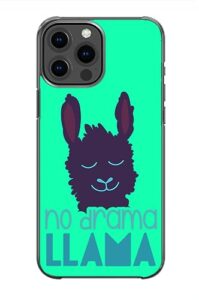 no drama llama cute sarcastic funny pattern art design anti-fall and shockproof gift iphone case (iphone 7+/8+)