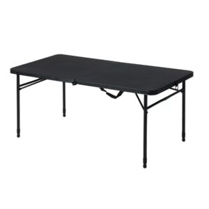 dinning table set furniture mainstays 4 foot fold-in-half adjustable table, rich black dinning table