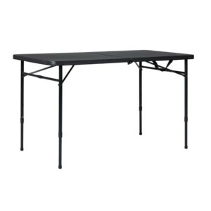 Dinning Table Set Furniture Mainstays 4 Foot Fold-in-Half Adjustable Table, Rich Black Dinning Table