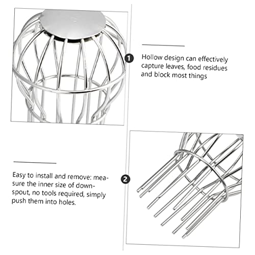 OSALADI Gutter Cleaner 4 Pcs Floor Drain Cover Sink Filter Escurreplatos para Fregadero Net Cover Gutter Cleaning Tools Roof Strainers Cover Stainless Roof Filter Caps Dome