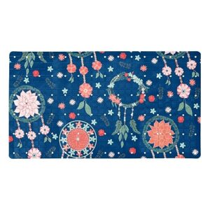 bath tub shower mat - anti-slip pvc material 15.1x26.8 in, gentle cushioning quick drying suction cups reliable solution - dream catchers in the night sky non-slip floor mat