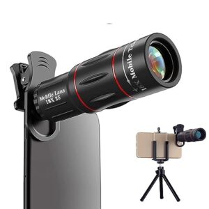 Mobile Phone monoculars, 18X External telephoto Lens, Outdoor Photography, HD telephoto Lens 18x B (Standard)