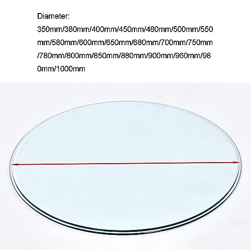 SAGIDAR Round Tempered Glass Round Table Top Round Glass Table Top Replacement, Table Top Tempered Glass Round Table Glass Dining Table, Kitchen Dining Table Top Coffee