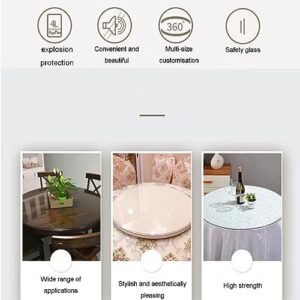 SAGIDAR Round Tempered Glass Round Table Top Round Glass Table Top Replacement, Table Top Tempered Glass Round Table Glass Dining Table, Kitchen Dining Table Top Coffee