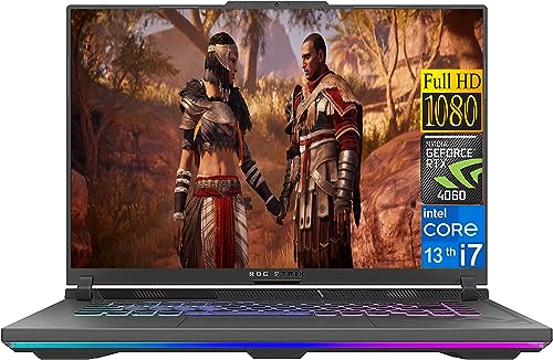 ASUS 2023 Newest ROG Strix G16 Gaming Laptop, 16" FHD 165Hz Display, Intel Core i7-13650HX Processor (14 core), GeForce RTX 4060, 64GB DDR5 RAM, 2TB SSD, Wi-Fi 6E, Backlit Keyboard, Windows 11 Home