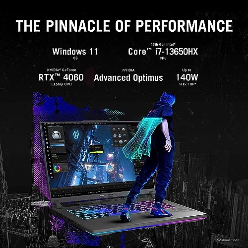 ASUS 2023 Newest ROG Strix G16 Gaming Laptop, 16" FHD 165Hz Display, Intel Core i7-13650HX Processor (14 core), GeForce RTX 4060, 64GB DDR5 RAM, 2TB SSD, Wi-Fi 6E, Backlit Keyboard, Windows 11 Home