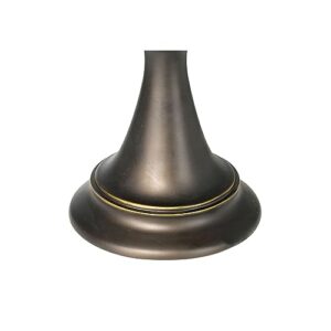 LAYSSA Traditional Table Lamp 16" High Bronze Metal Alabaster Glass Shade for Bedroom Living Room Bedside Office