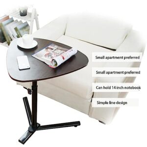 Modern Sofa Side Table Tv Tray Table Adjustable Height Lift Movable Coffee Table Modern Corner Table Small Laptop Desk for Bedside Sofa Living Room Side End Table