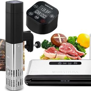 KURSINNA 1000W Sous Vide Machine and 85kPa Vacuum Sealer Machine Combo Pack, Immersion Sous Vide Cooker Circulator with Food Save Vacuum Sealing System