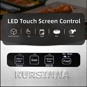 KURSINNA 1000W Sous Vide Machine and 85kPa Vacuum Sealer Machine Combo Pack, Immersion Sous Vide Cooker Circulator with Food Save Vacuum Sealing System