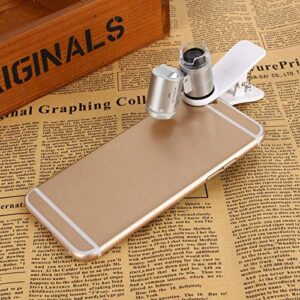 60X Magnifying Glass Mobile Phone Lens Camera LED Microscope Magnifier with Clip