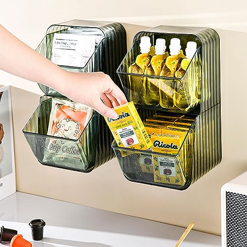 Teabag Storage Box, Drawer TeaBag Holder, Teabag Storage For Kitchen, Seasoning Sugar Packet Holder, Large Desktop Tea Container For Countertops, Office, Kitchen Accessories