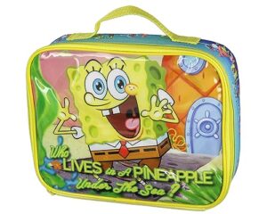 intimo nickelodeon spongebob squarepants bikini bottom lunch box tote bag