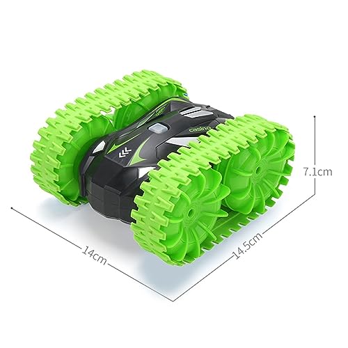 Cheers.US Remote Control Car Cars 4WD Double Sided Rotating Stunt Car Flips Boy Toy Cars High Speed Off Road aterproof RC Crawler Truck Toy for Birthday Holiday