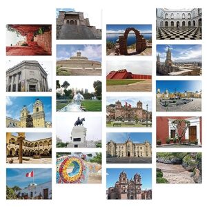 dear mapper peru city landscape postcards pack 20pc/set postcards from around the world greeting cards for business world travel postcard for mailing decor gift