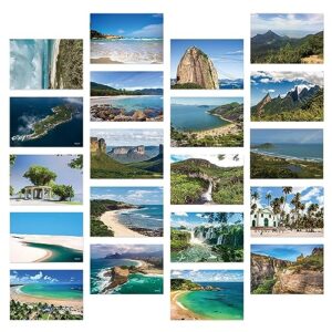 dear mapper brazil natural landscape postcards pack 20pc/set postcards from around the world greeting cards for business world travel postcard for mailing decor gift
