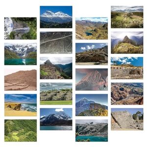 dear mapper peru natural landscape postcards pack 20pc/set postcards from around the world greeting cards for business world travel postcard for mailing decor gift
