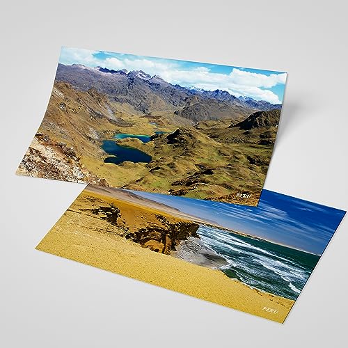 Dear Mapper Peru Natural Landscape Postcards Pack 20pc/Set Postcards From Around The World Greeting Cards for Business World Travel Postcard for Mailing Decor Gift