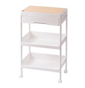 storage trolley rolling cart utility cart kitchen storage cart with drawers and wheels trolley home rolling cart storage rack for bathroom kitchen storage cart rolling storage cart ( color : white , s