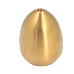 egg shaped pepper shaker, stainless steel egg shaped pepper shaker pepper shaker pepper dispenser for outdoor barbecue restaurant banquet party travel salt shaker(gold)