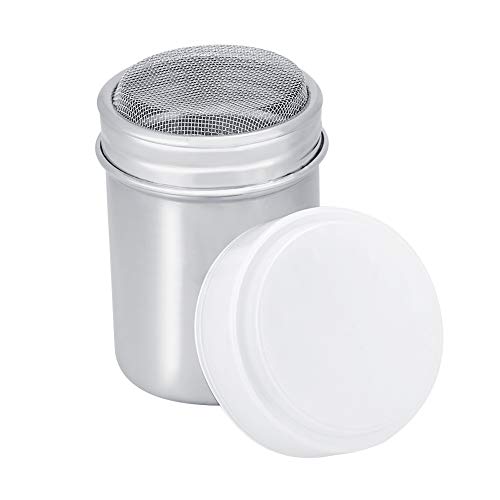 Sugar Pepper Shaker Pepper Shaker, Powder Shaker, Cocoa Powder Shaker Spice Shaker, for Home for Kitchen (304 small concave mesh)