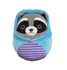 squishmallow 8" halloween rocky the raccoon in blue monster costume plush - officially licensed kellytoy plush - collectible soft & squishy - stuffed animal toy - gift for kids, girls & boys - 8 inch