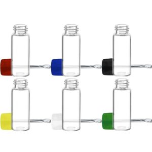humanfriendly plastic leak-proof portable pepper shaker - 6 pack assorted colors