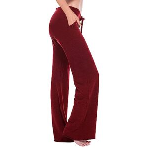 plus size jumpsuits for women summer 2023 cargo pants women elastic waisted stretch pant legging workout yoga gym cozy drawstring trousers with pockets red small