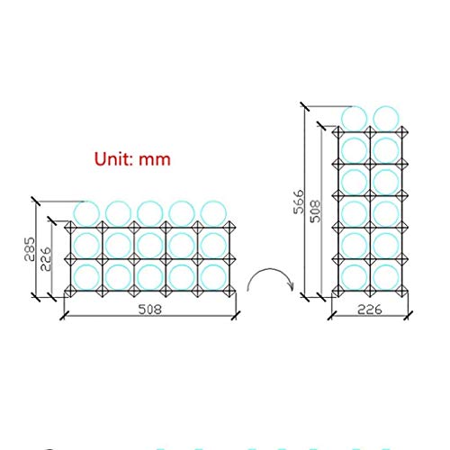 TEmkin Wine Rack 15 Bottles Wine Show Wine Storage Rack Cube Cabinets Wine Rack Wine Display Stand Storage Shelf Suspension Solid Wood Grape Wine Cellar Wine Cellar Bar C